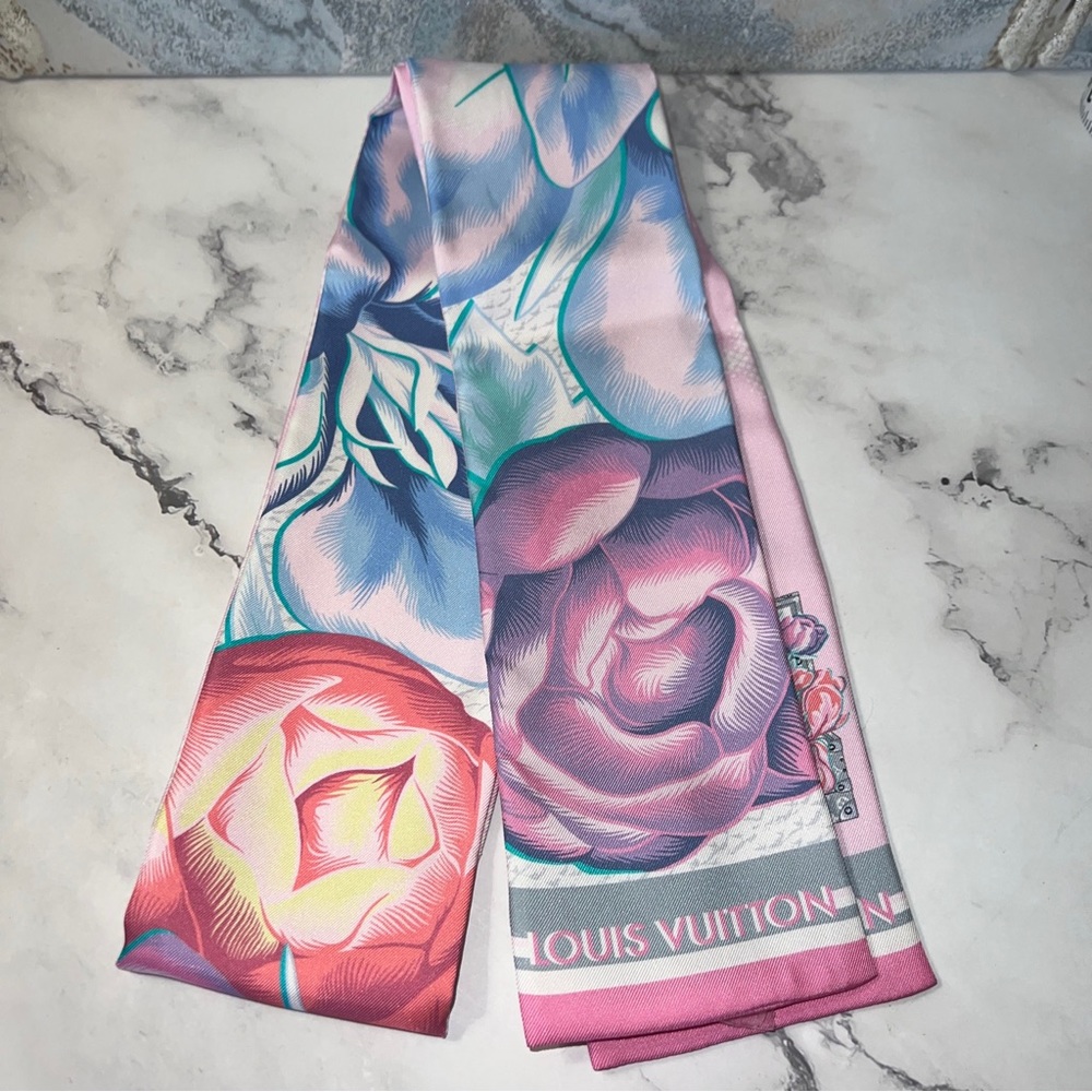 LOUIS VUITTON Bandeau Marfleur M76969 Scarf Muffler Silk Women's